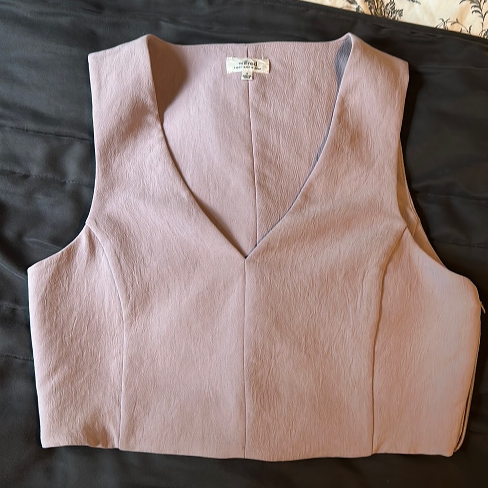 Wilfred Lilac Crop Top